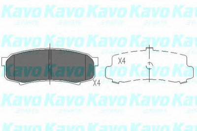 KAVO PARTS kbp9007 -  Комплект тормозных колодок, дисковый тормоз